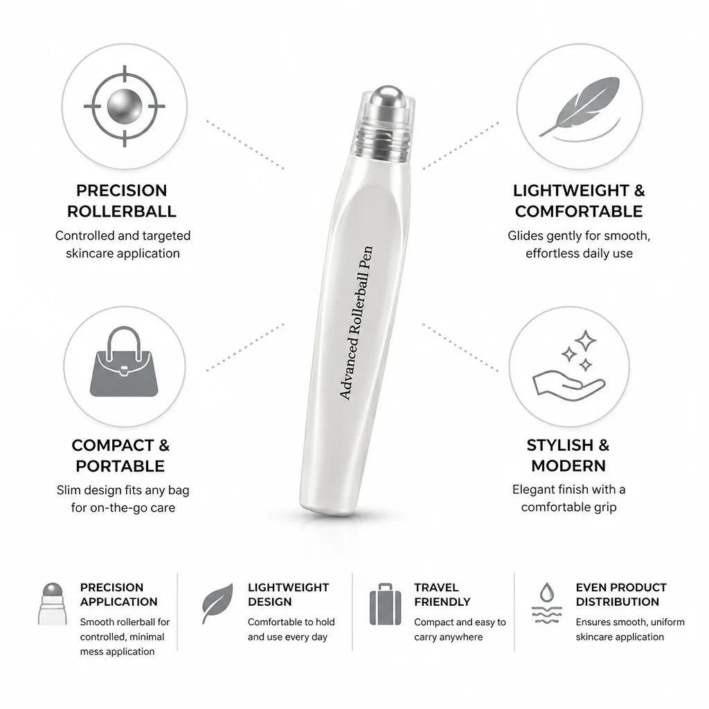 Facial Roller Precision Rollerball Lightweight & Compact
