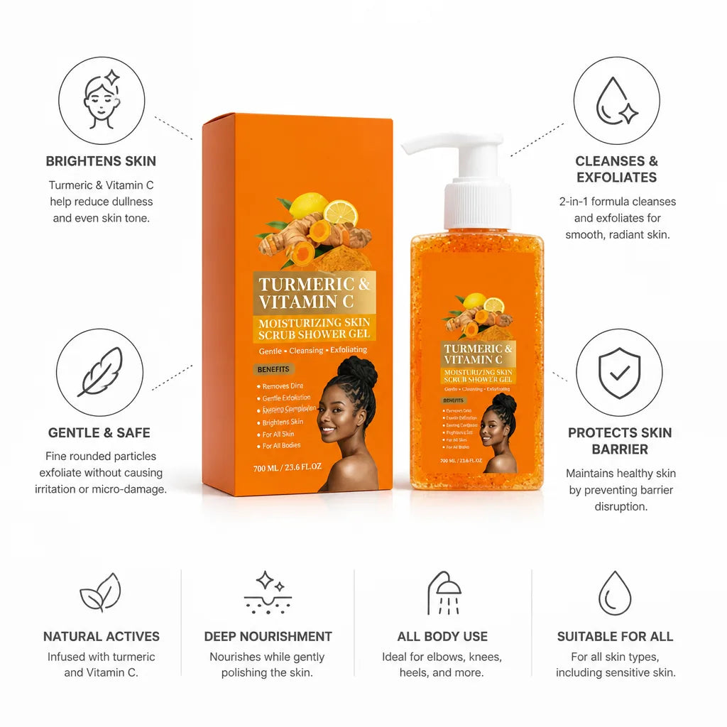 Brightening Scrub Turmeric & Vitamin C Gentle Exfoliation