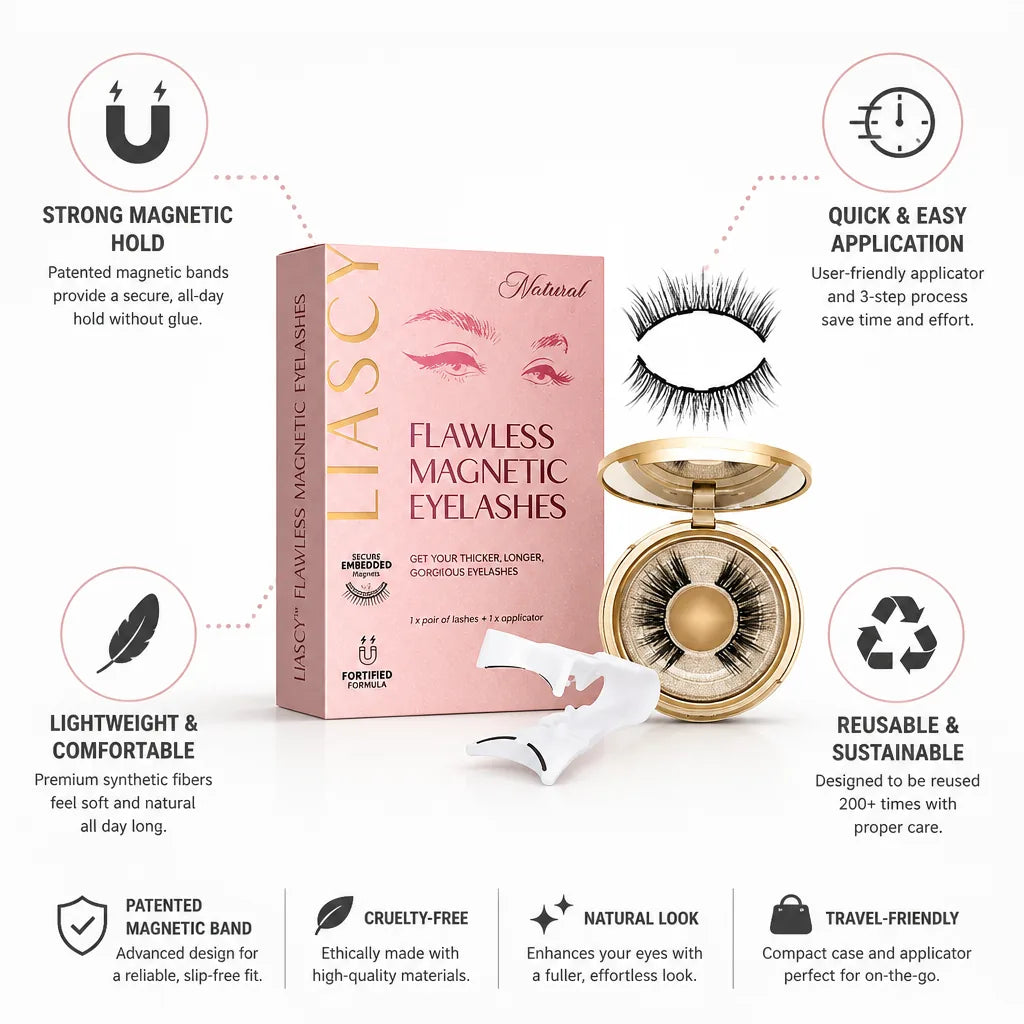 Magnetic Eyelashes Patented Band Reusable 200 Uses
