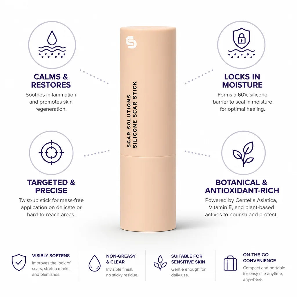 Scar & Stretch Mark Stick Silicone Barrier Twist Up