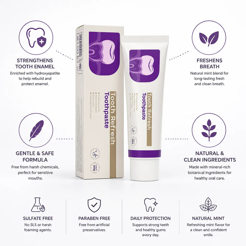Toothpaste Enamel-Strengthening Remineralizing Mint Fresh Breath