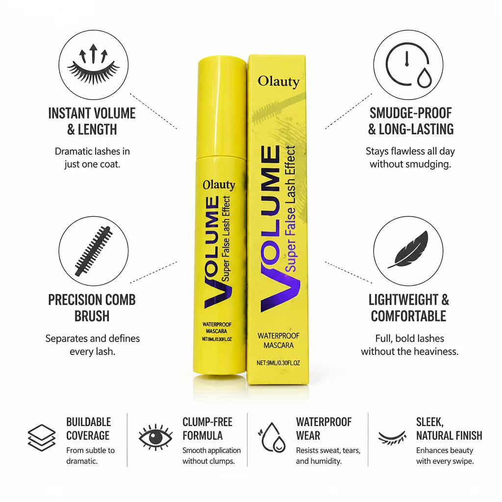 Mascara Instant Volume & Length Smudge-Proof Clump-Free