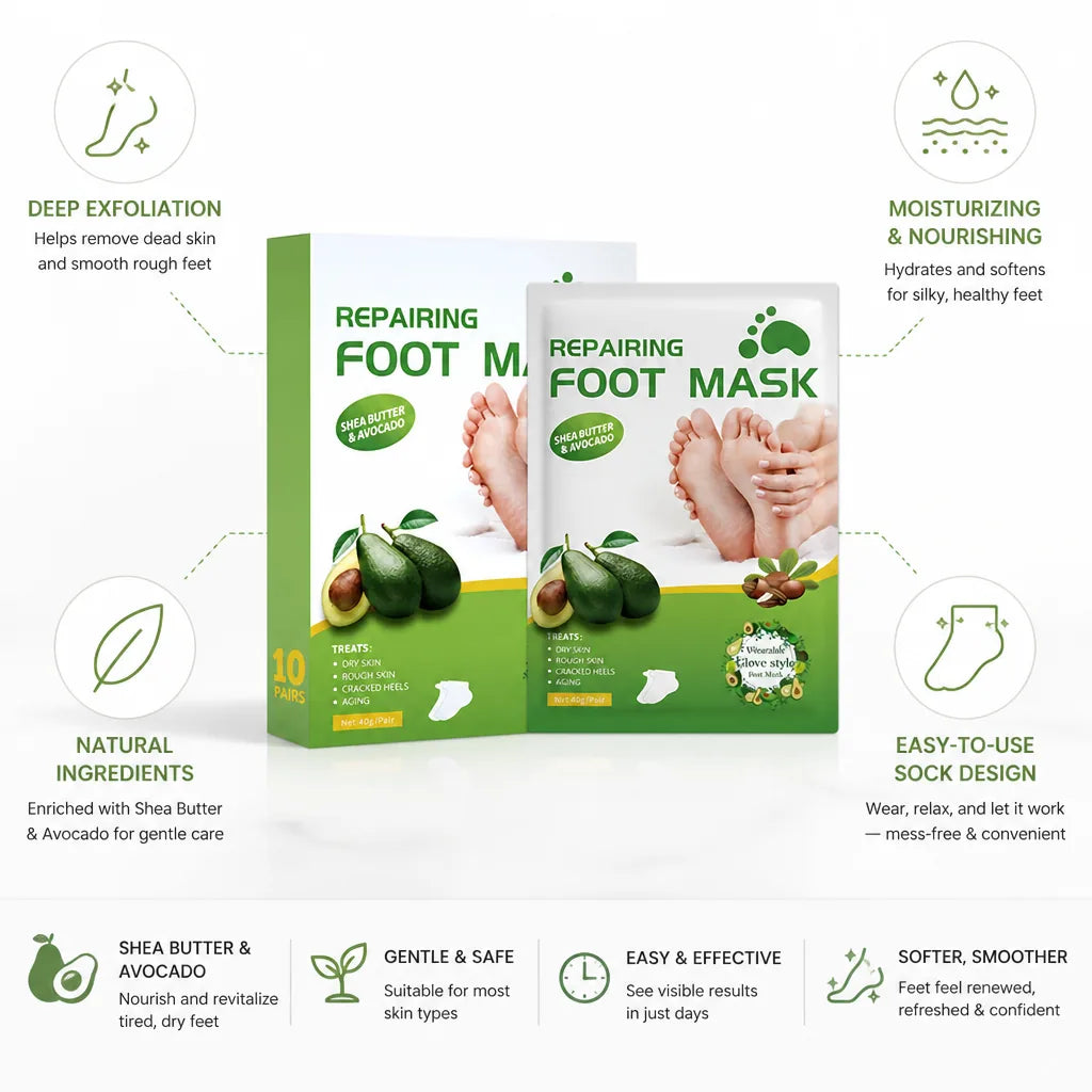 Foot Peel Mask Deep Exfoliating Hydrating Sock-Style