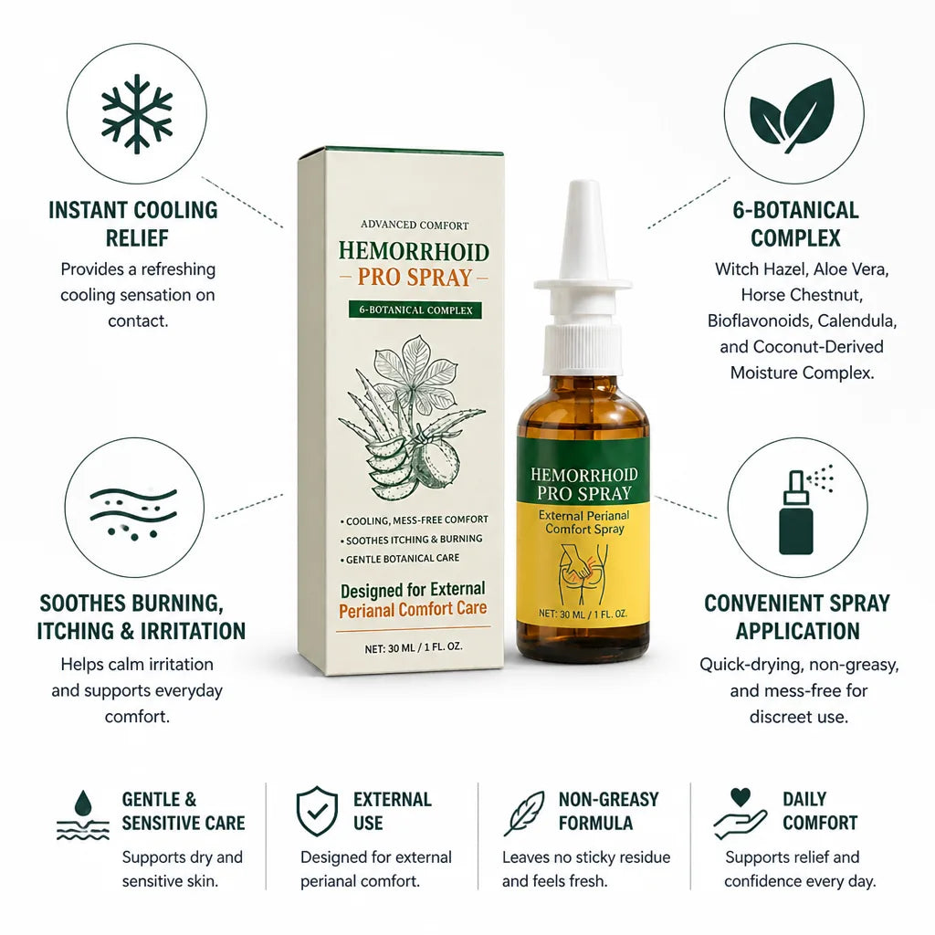 Hemorrhoid Spray Cooling Botanical Mist