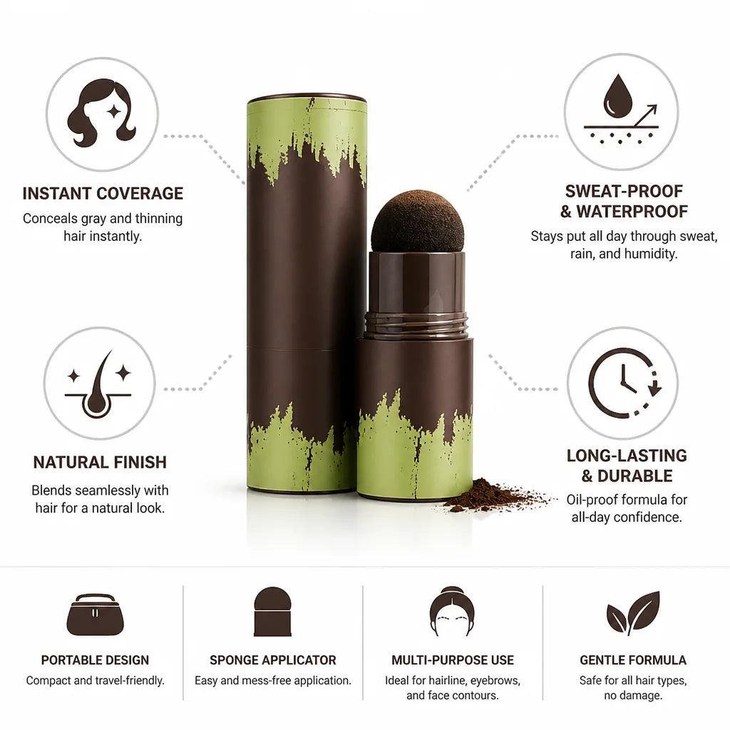 Hairline Concealer Sweat-Proof & Waterproof Sponge Applicator
