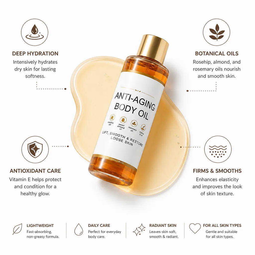 Body Oil Smoothing & Firming Rosehip & Almond
