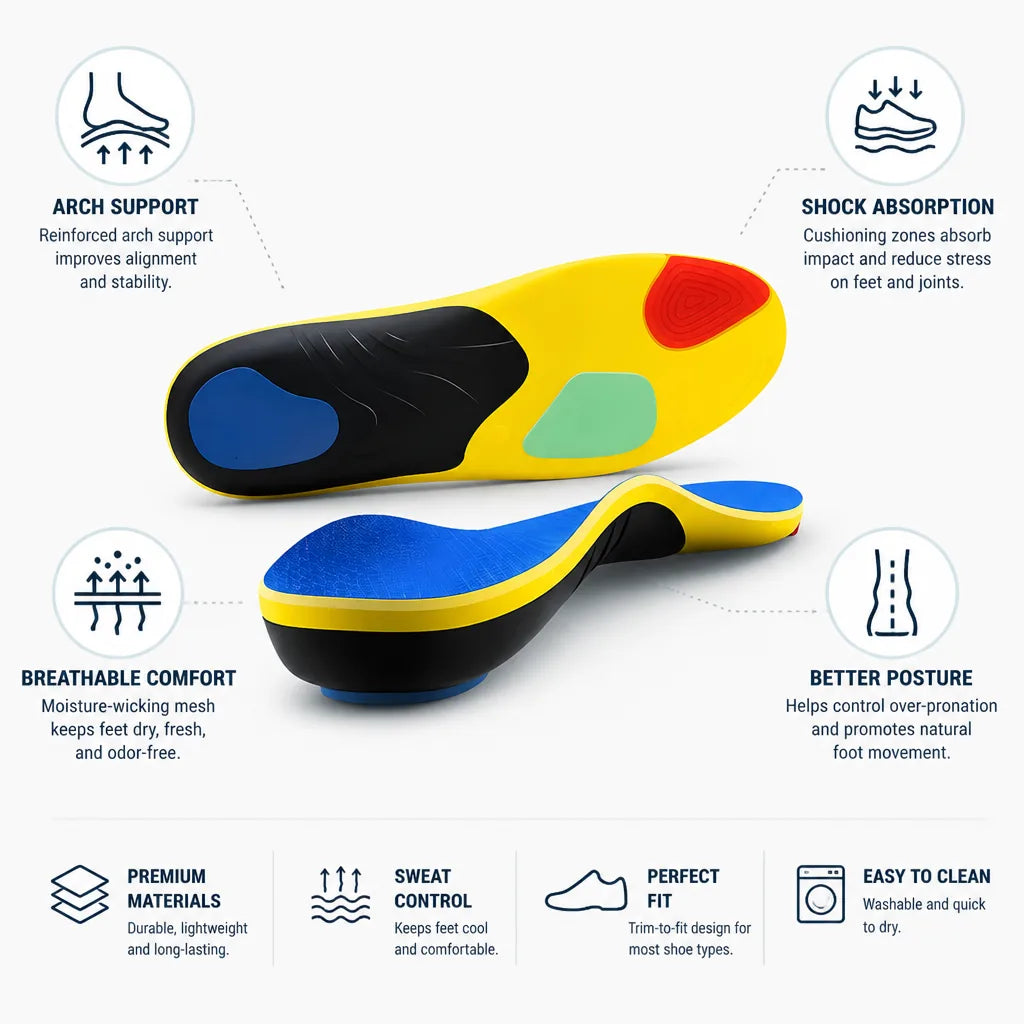 Sport Insoles Arch Support & Impact Protection