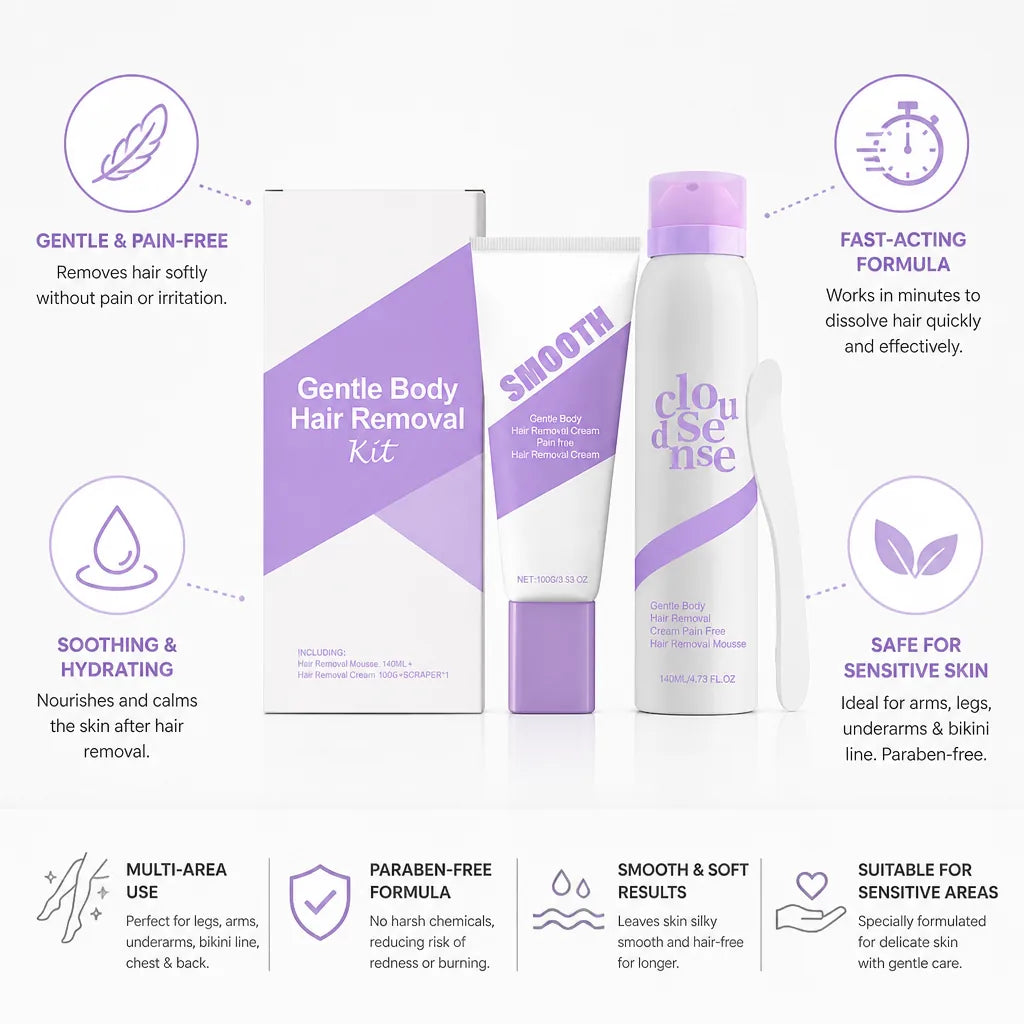 Hair Removal Cream Sensitive Skin Pain-Free