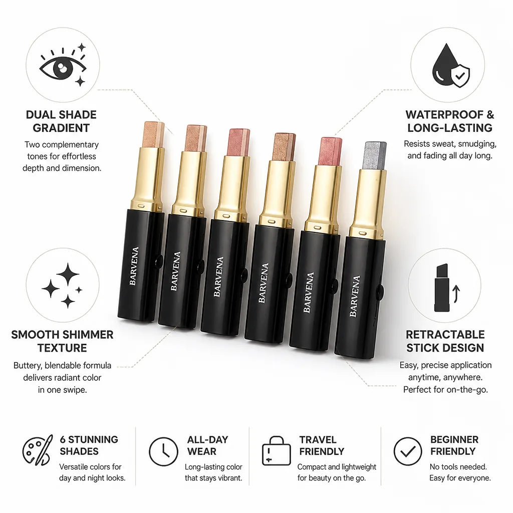 Eyeshadow Stick Dual-Shade Gradient Waterproof & Long-Lasting