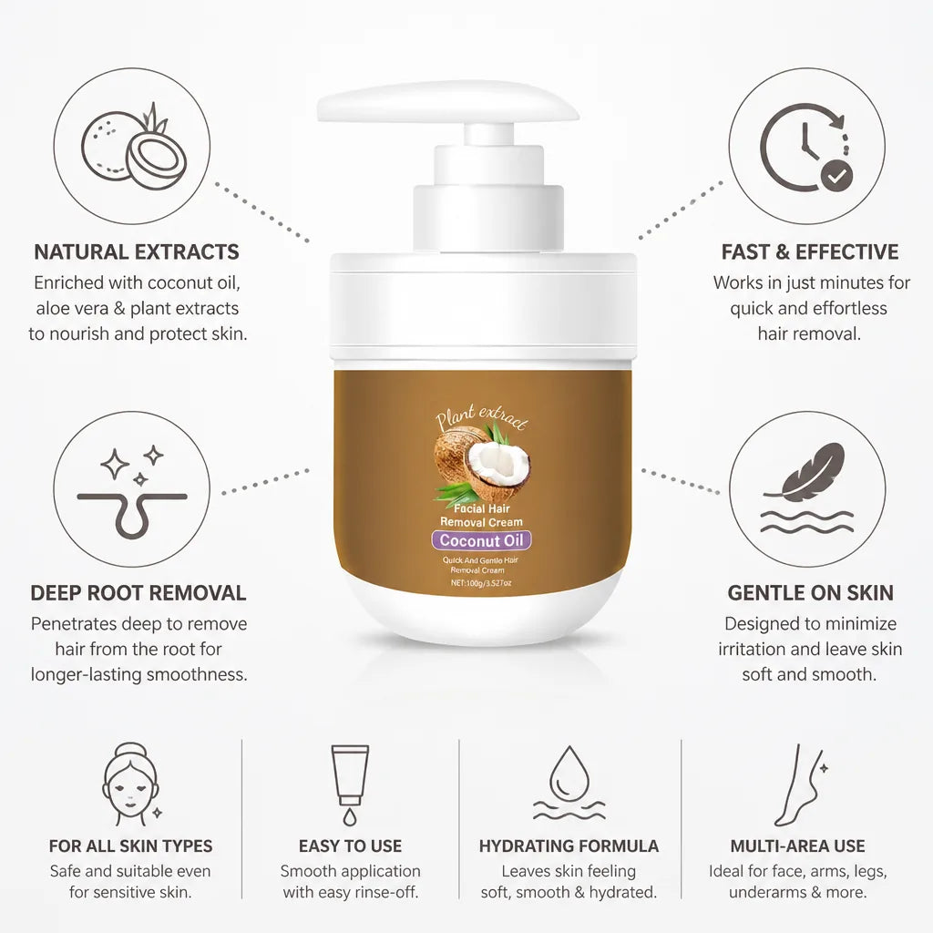 Hair Removal Cream Hydrating Coconut & Aloe