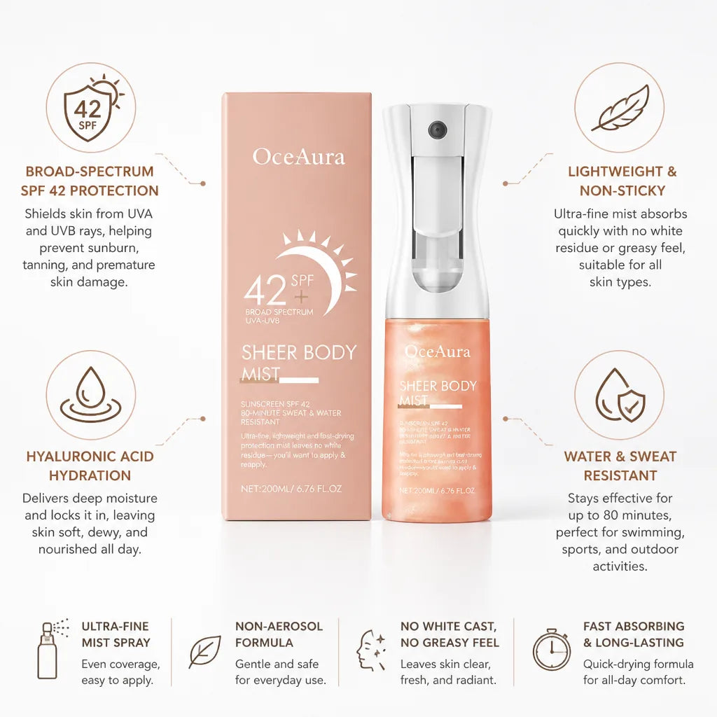Body Sunscreen Mist SPF 42 Hyaluronic Acid