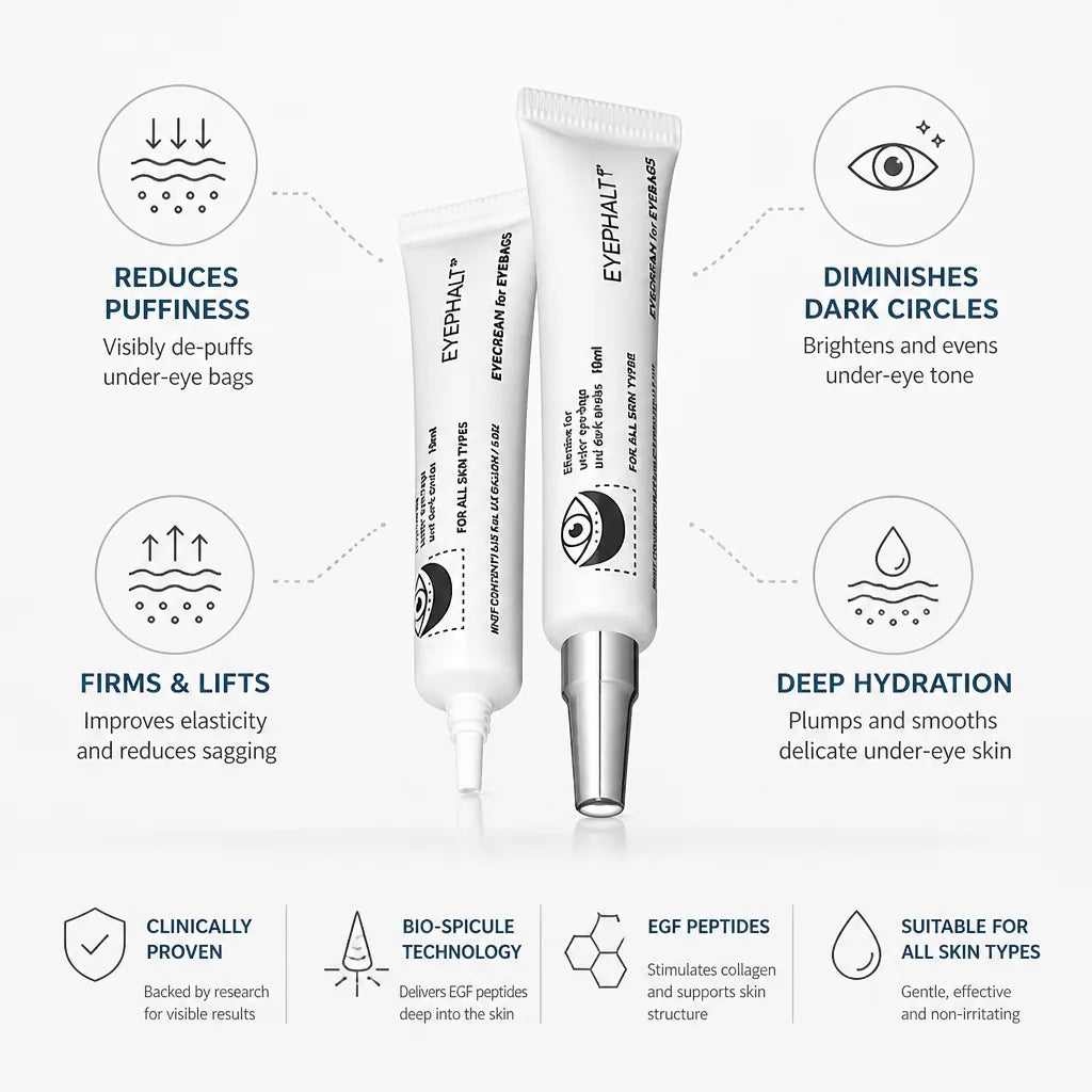 Under-Eye Cream EGF Peptides & Hyaluronic Acid