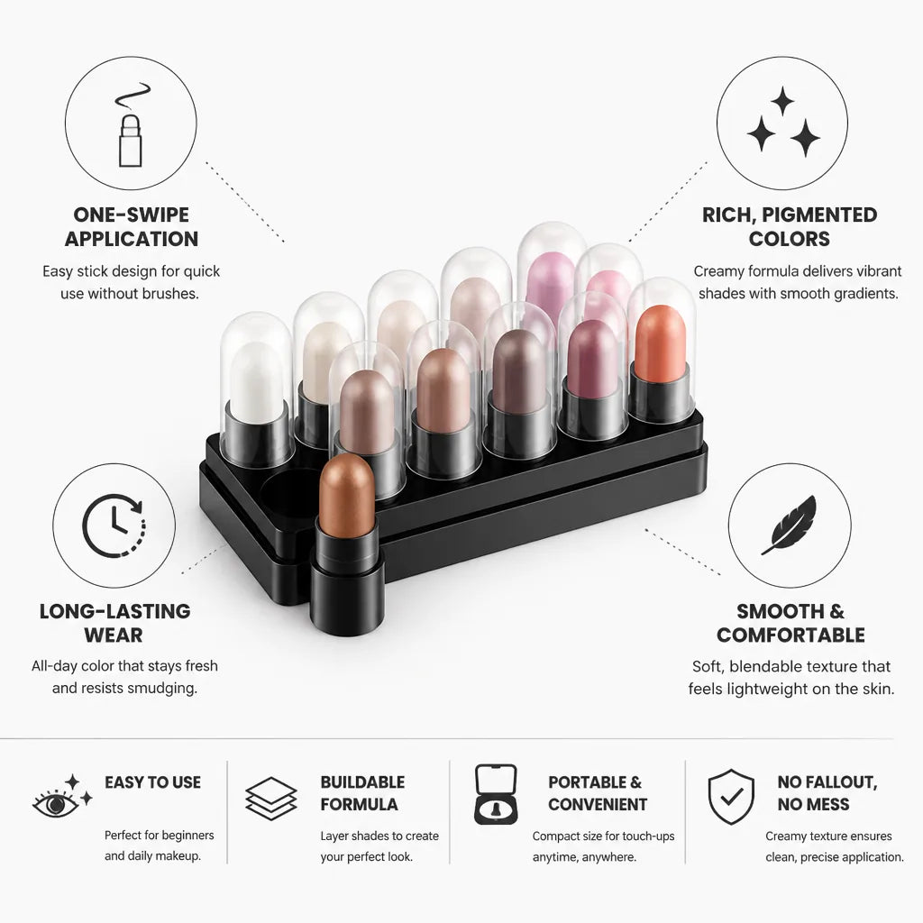 Eyeshadow Stick Creamy One-Swipe Buildable & Blendable