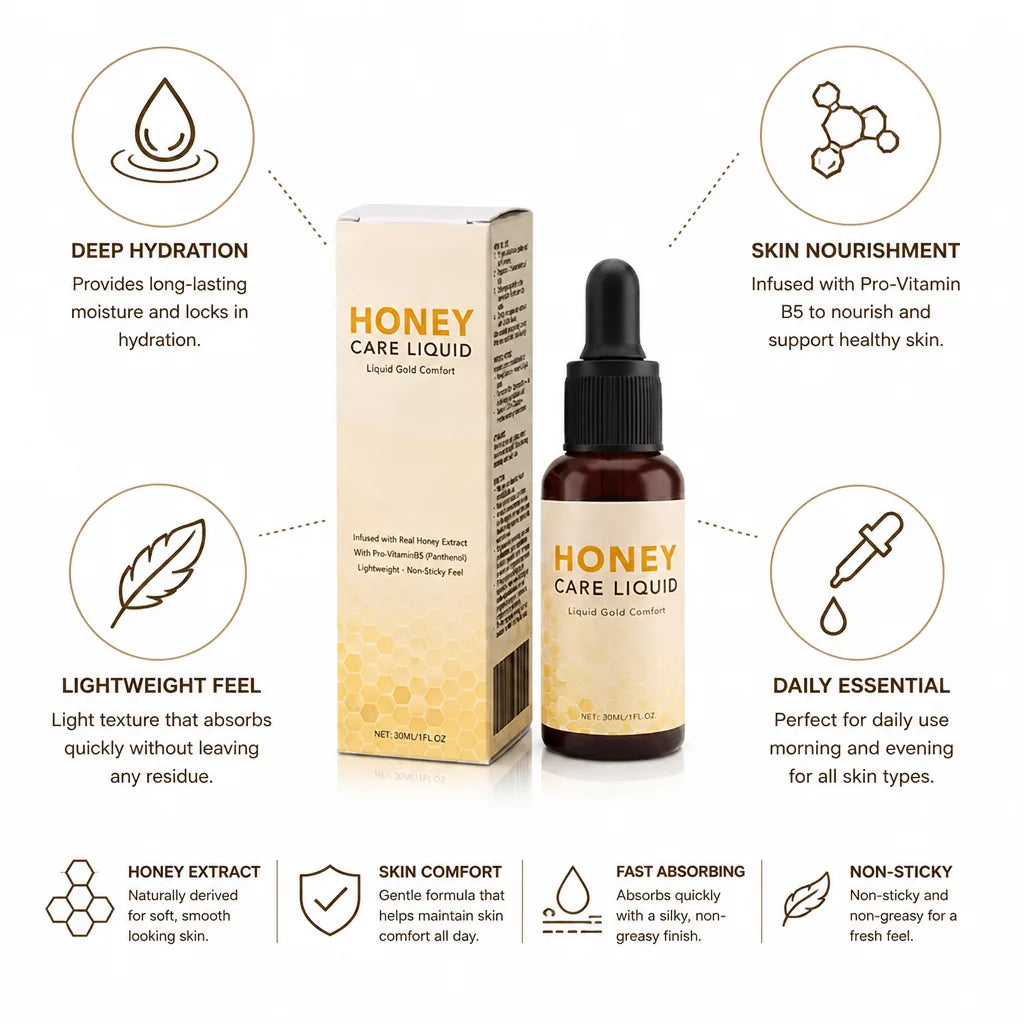 Face Essence Honey-Infused Lightweight Fast-Absorbing