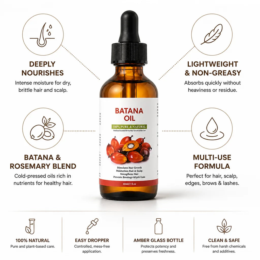 Scalp & Hair Oil Cold-Pressed Batana & Rosemary Lightweight