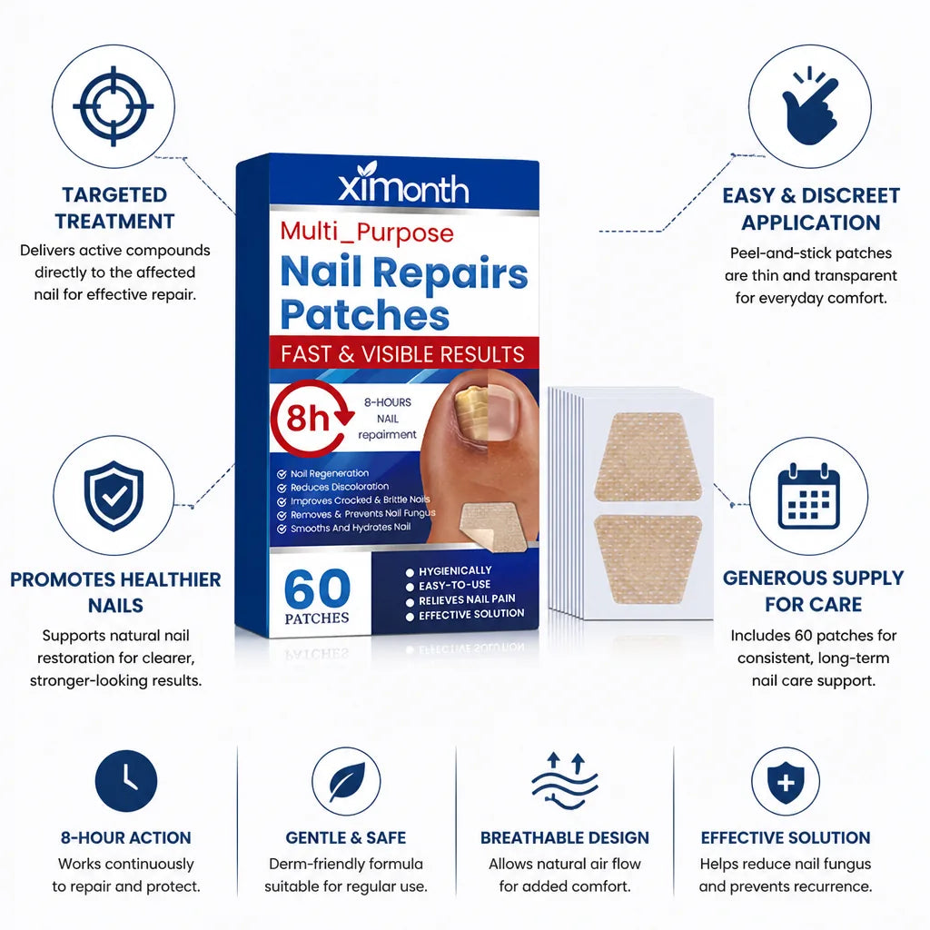 Fungal Nail Patches Transparent Peel And Stick 60 Count