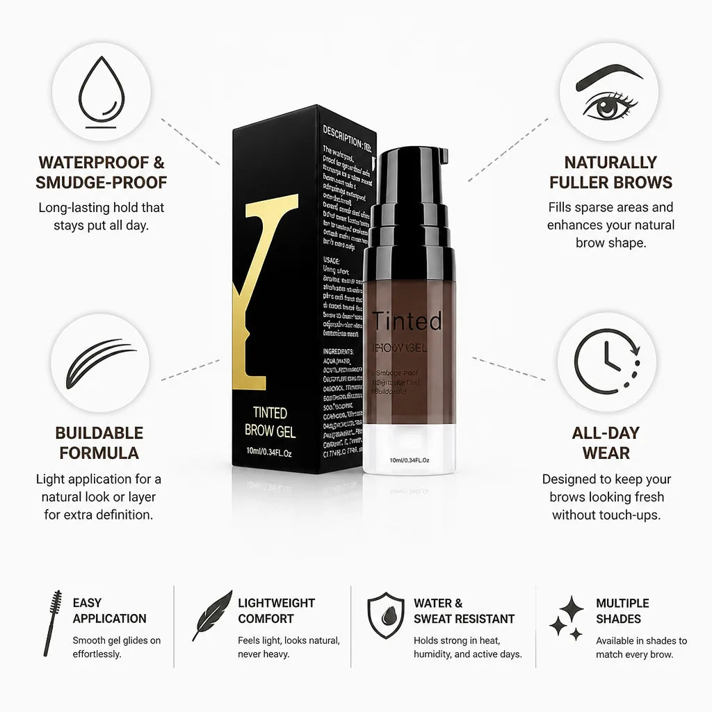 Tinted Brow Gel Waterproof & Smudge-Proof Buildable Tint