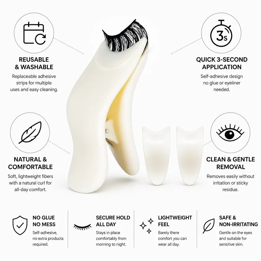 Eyelashes Self-Adhesive Reusable Natural