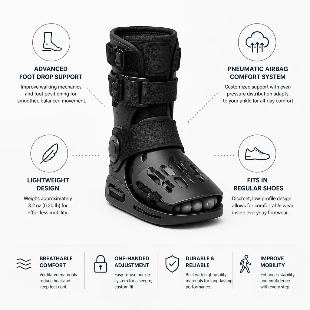 Walking Orthotic Lightweight Pneumatic Airbag Fits In Shoes