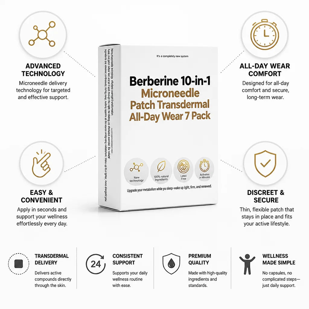 Microneedle Patch Transdermal All-Day Wear 7 Pack