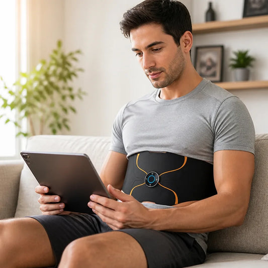 Ab Trainer Wireless EMS Rechargeable & Portable