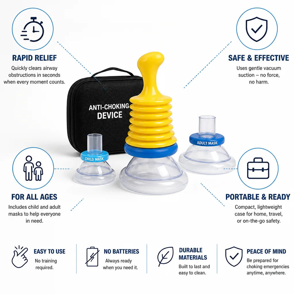 Anti-Choking Device Portable Suction Child & Adult Masks