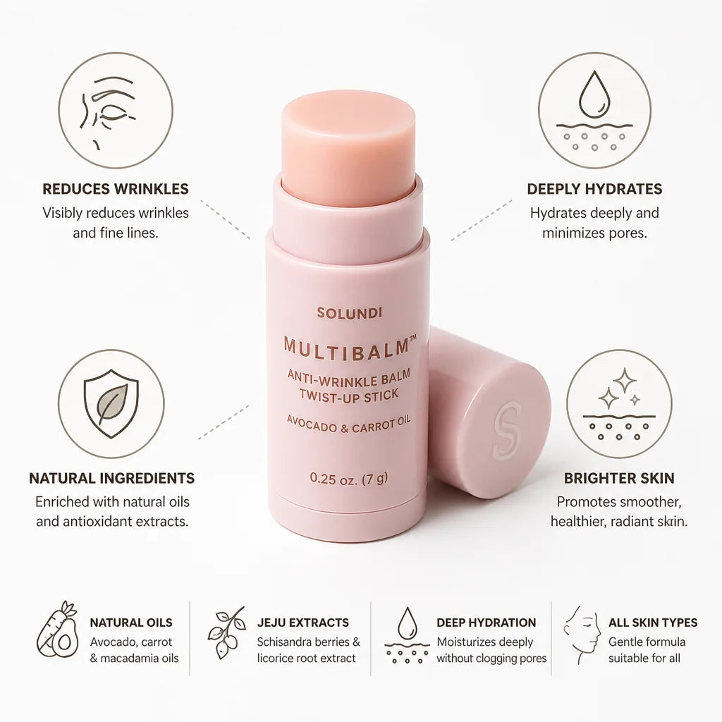 Anti-Wrinkle Balm Twist-Up Stick Avocado & Carrot Oil