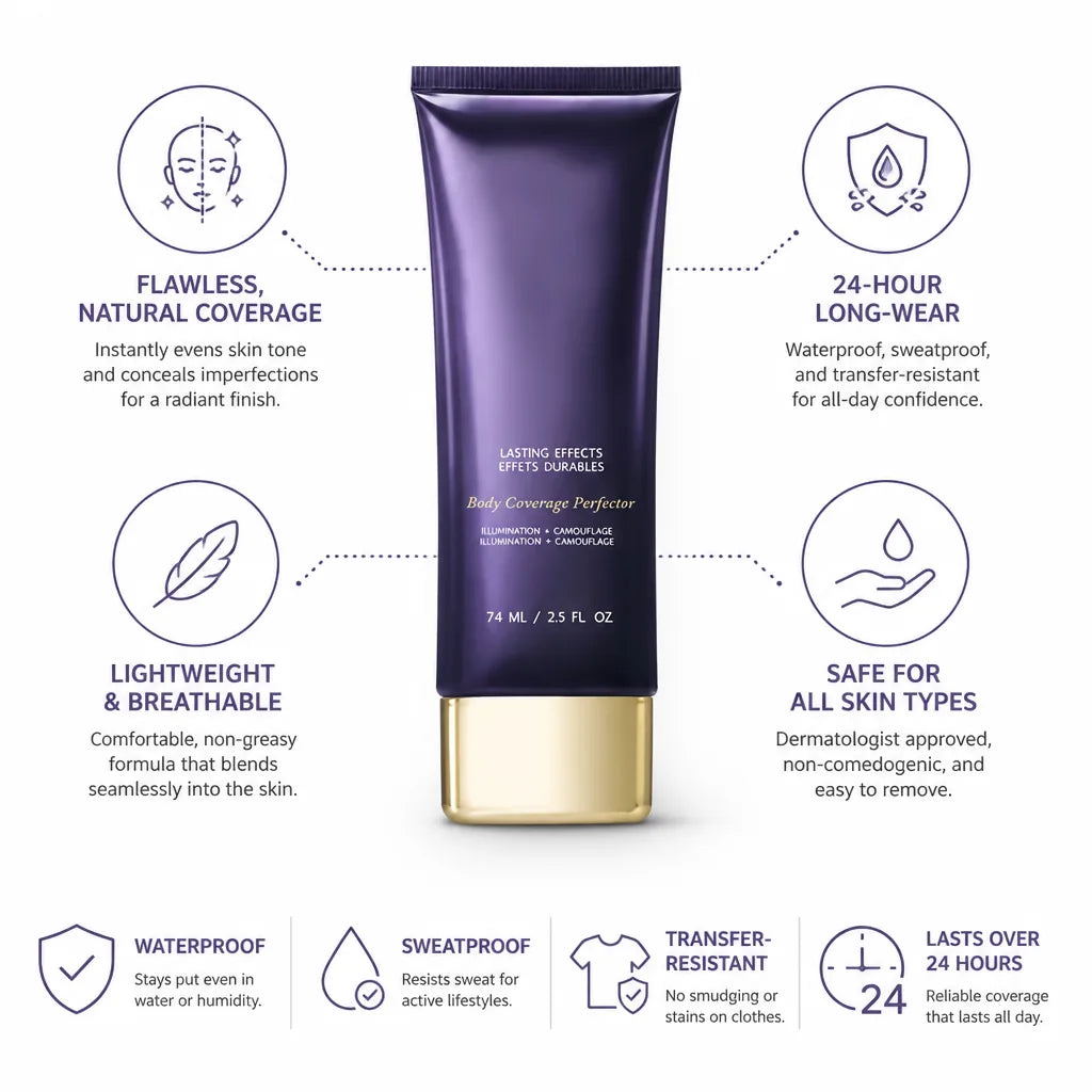 Body Makeup Camouflage 24-Hour Waterproof & Transfer-Resistant