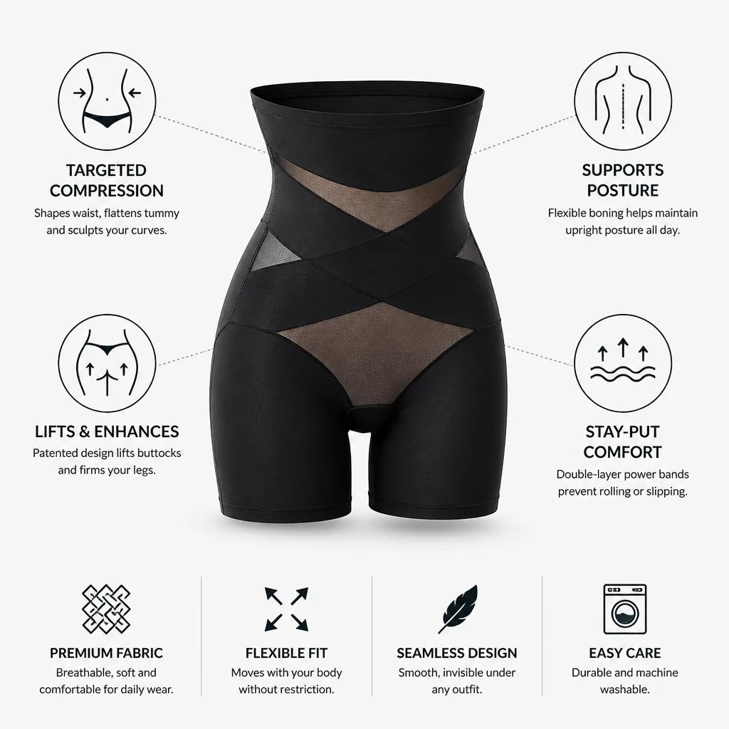 Body Sculpting Shorts Targeted Compression & Butt Lift
