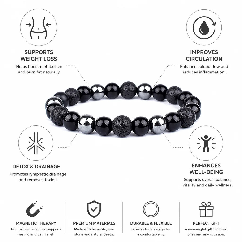 Bracelet Hematite Magnetic Therapy