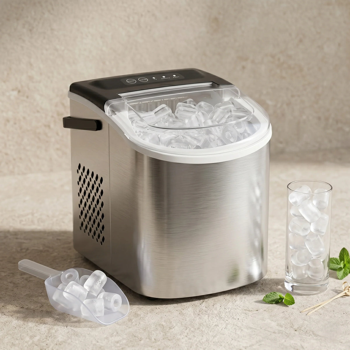 Countertop Ice Maker Fast Ice Production Self-Cleaning Portable