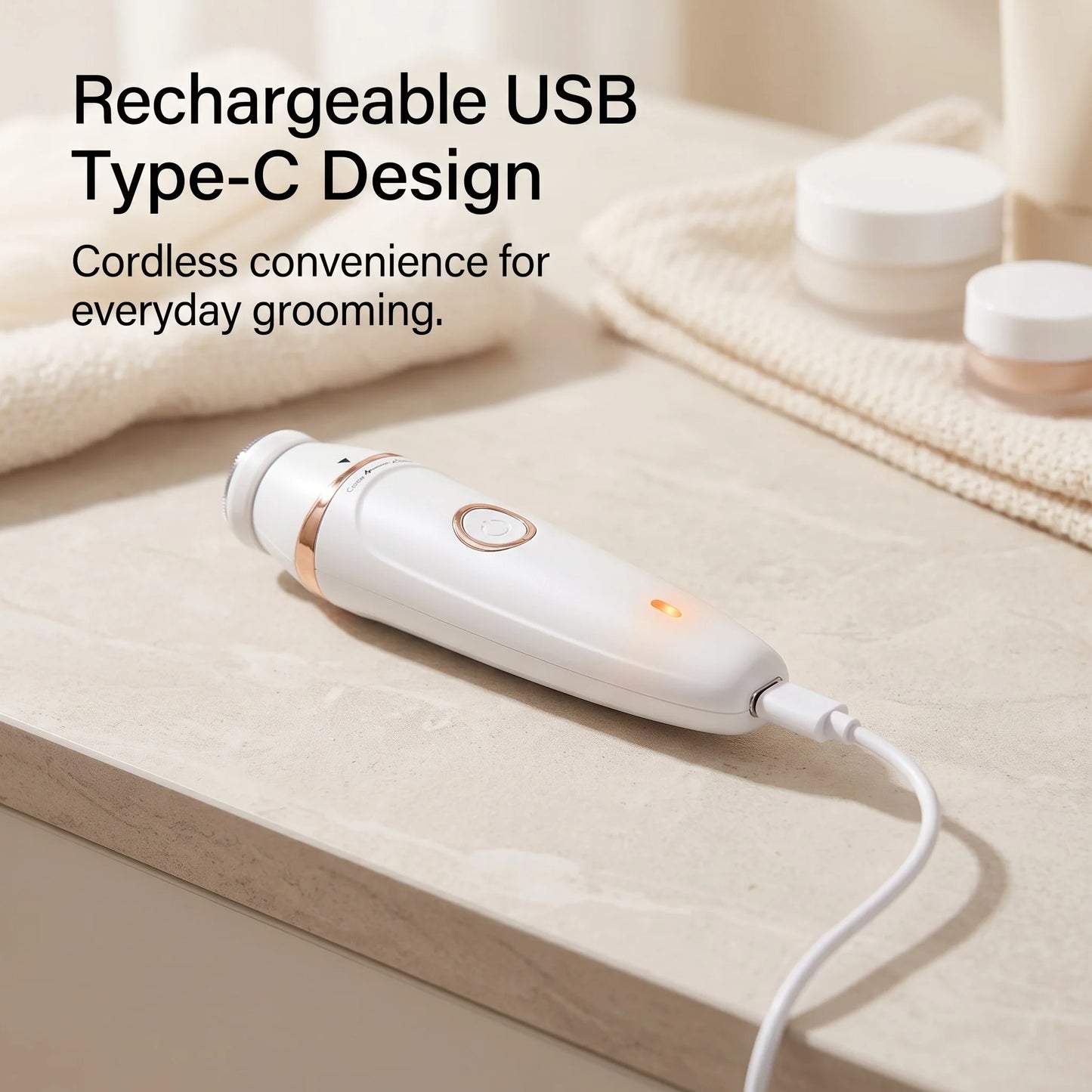 Electric Body Groomer 7-in-1 Rechargeable & Cordless