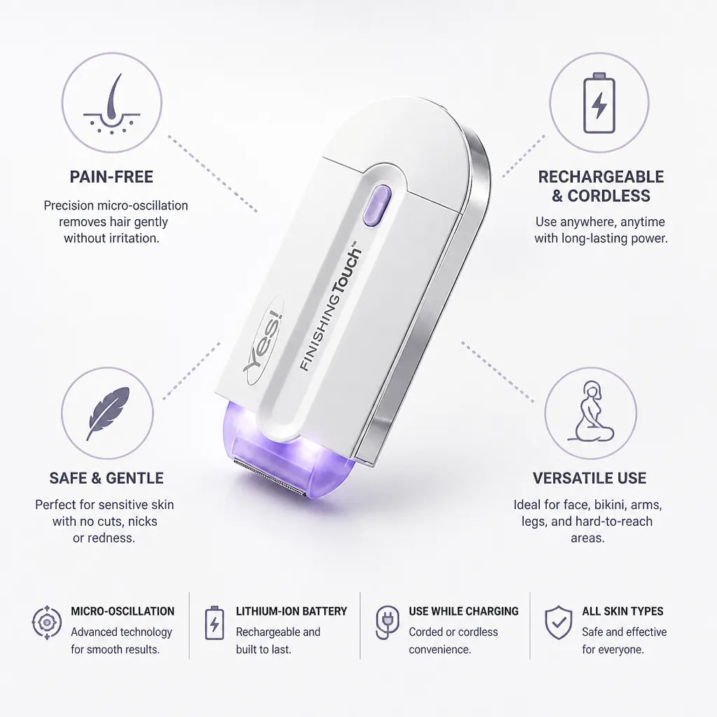 Epilator Gentle Micro-Oscillation Rechargeable & Cordless