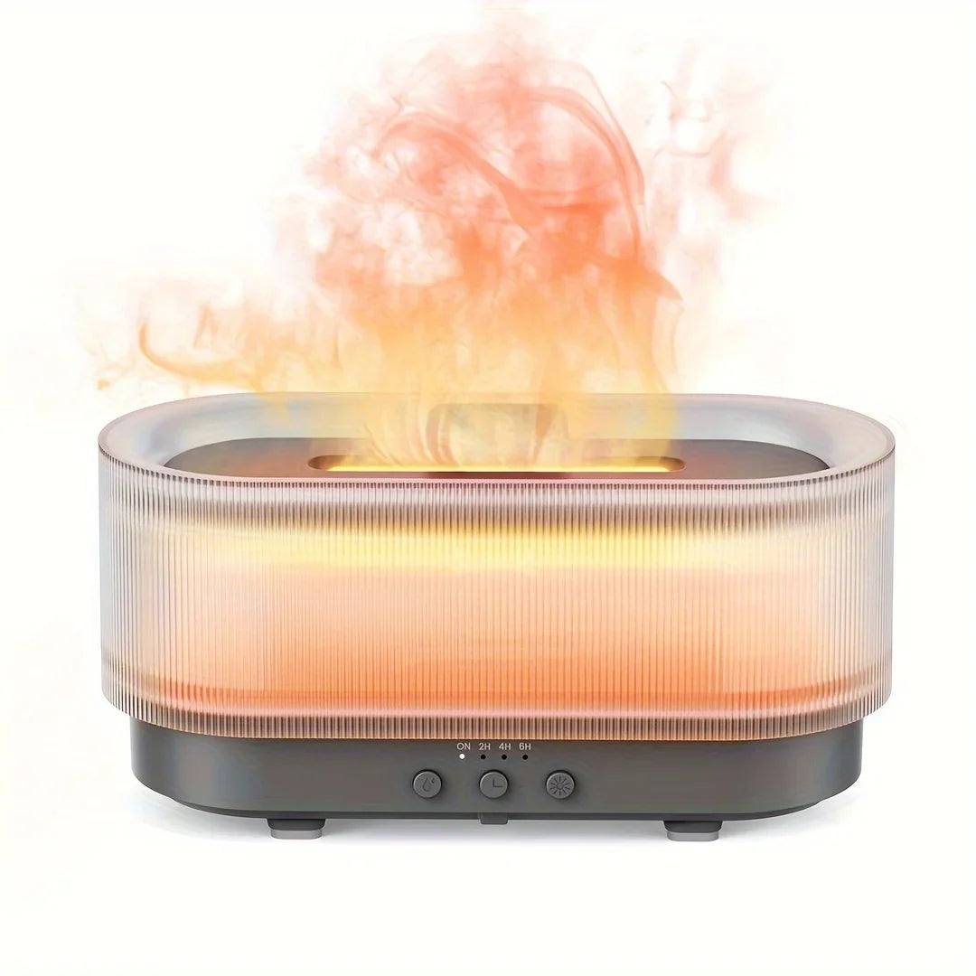 Essential Oil Diffuser Flame-Effect LED & Ultrasonic Mist