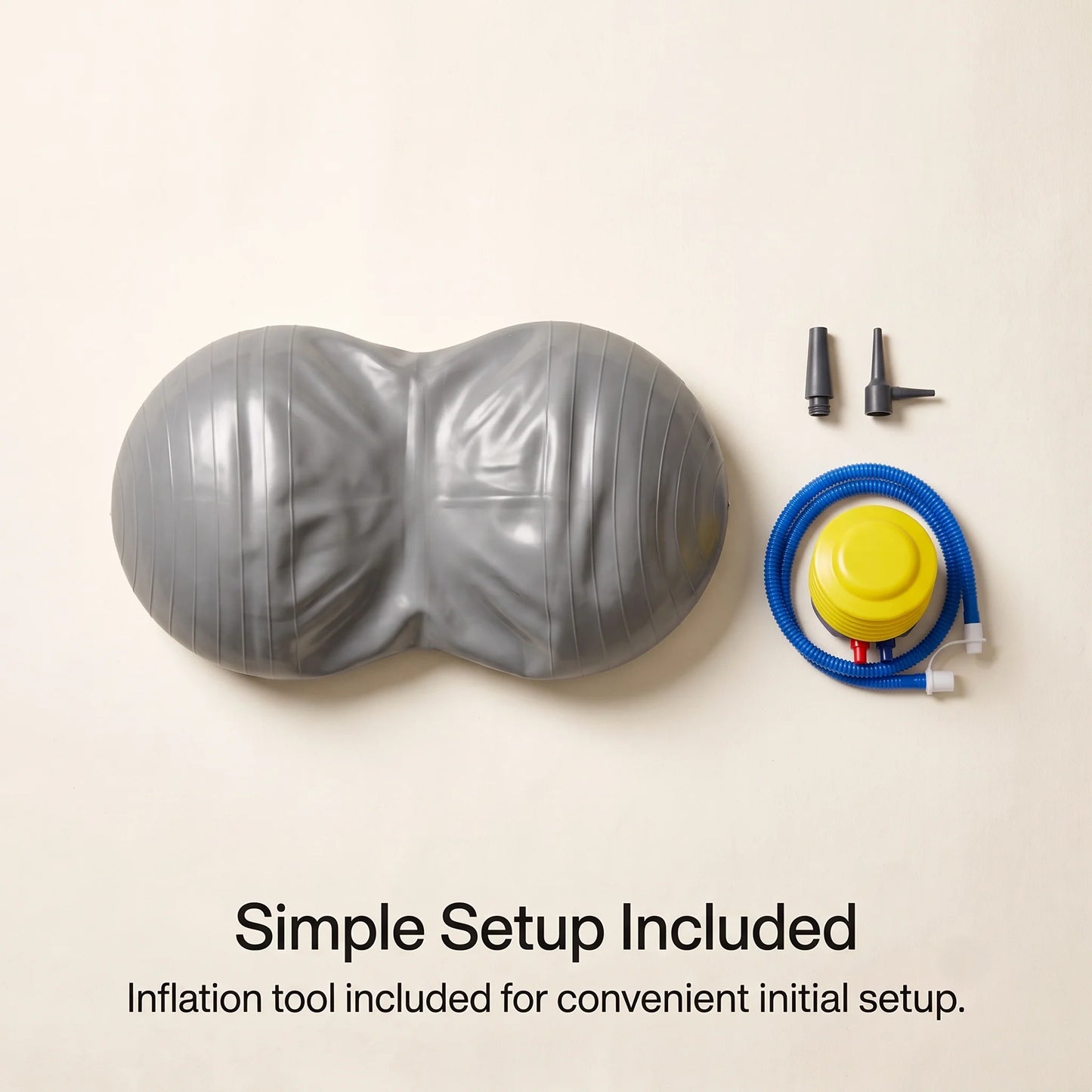 Exercise Ball Peanut Shape Pump Included