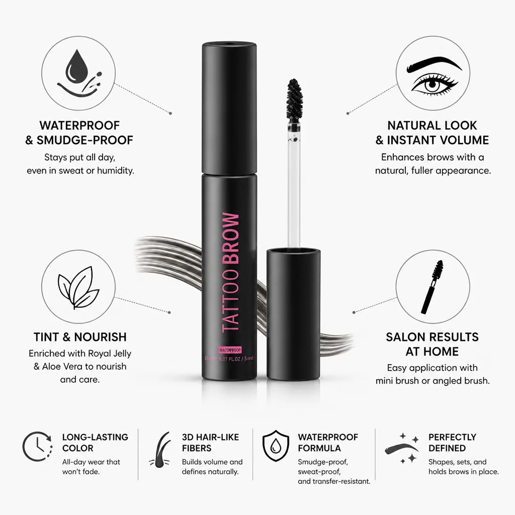Eyebrow Gel Waterproof Tinted Natural Finish