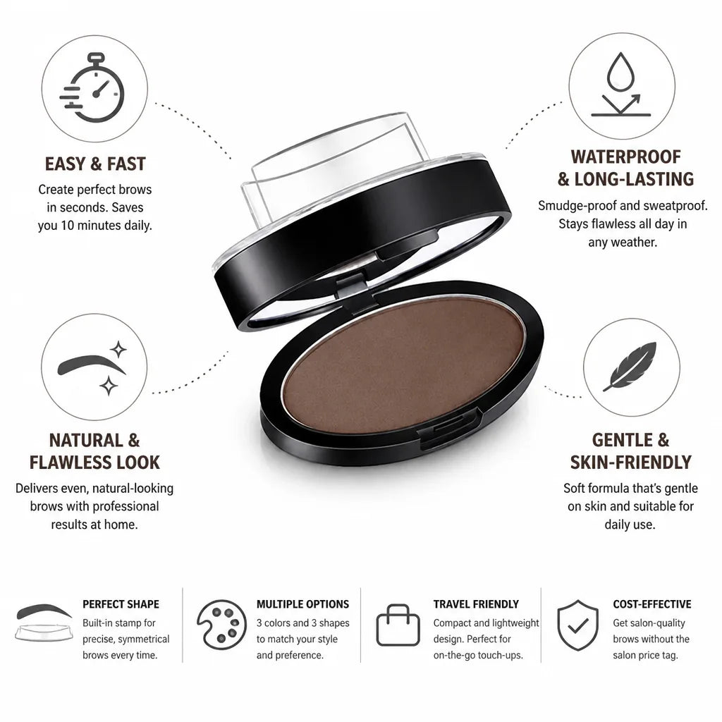 Eyebrow Stamp Kit Waterproof & Long-Lasting