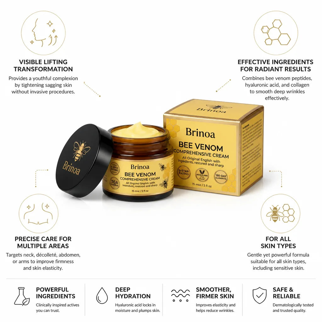 Face Cream Bee Venom Peptides & Hyaluronic Acid