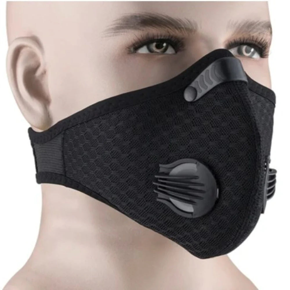 Face Mask Dual Valve Replaceable Filter