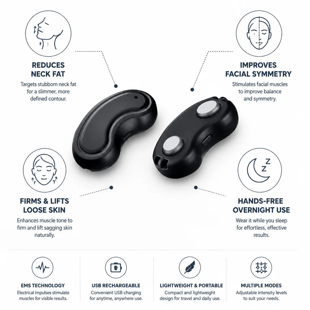 Facial EMS Device V-Face Contouring USB Rechargeable