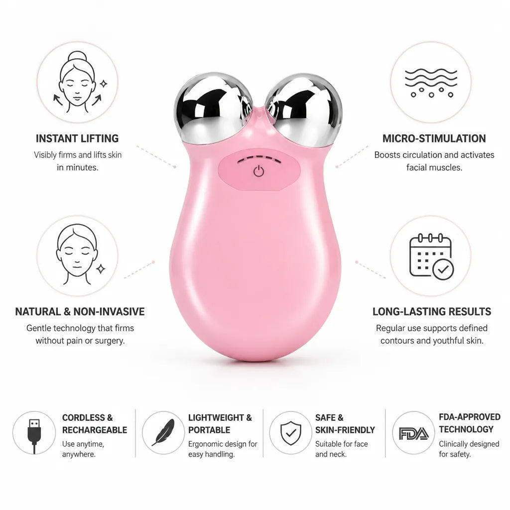 Facial Firming Device Microcurrent Cordless Rechargeable