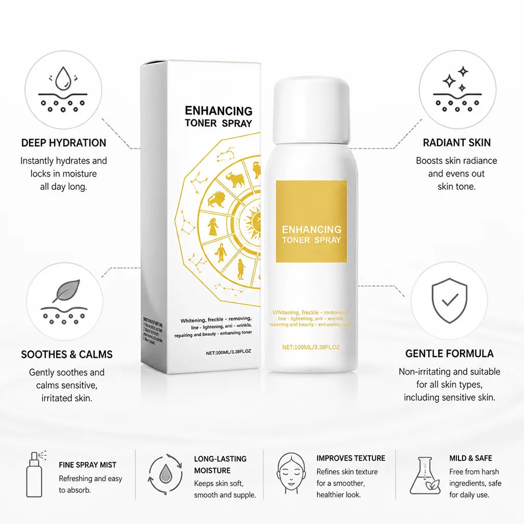 Facial Toner Spray Hydrating Brightening Soothing