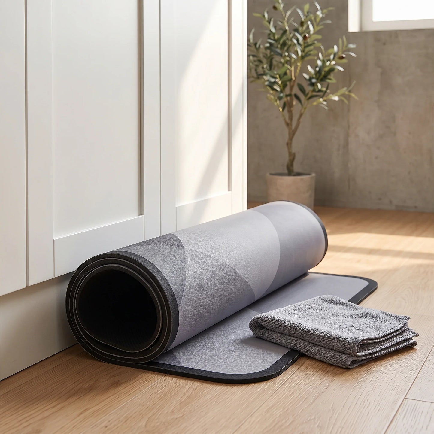 Floor Mat Geometric Quick-Dry Non-Slip Backing
