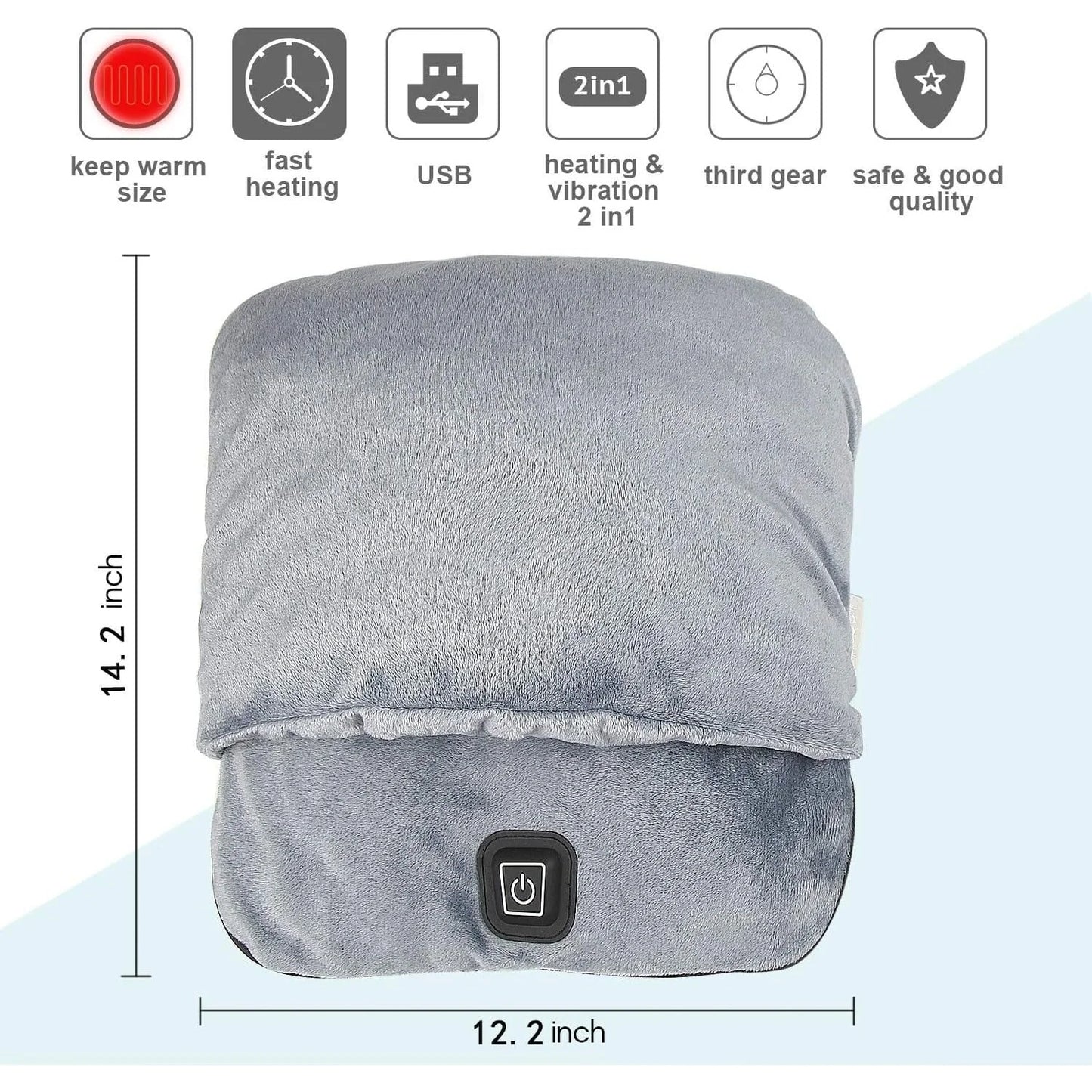 Foot Massager Shiatsu Vibration & Heat USB Powered