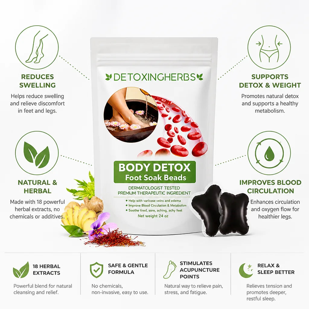 Foot Soak Beads Herbal Detox Reduces Swelling