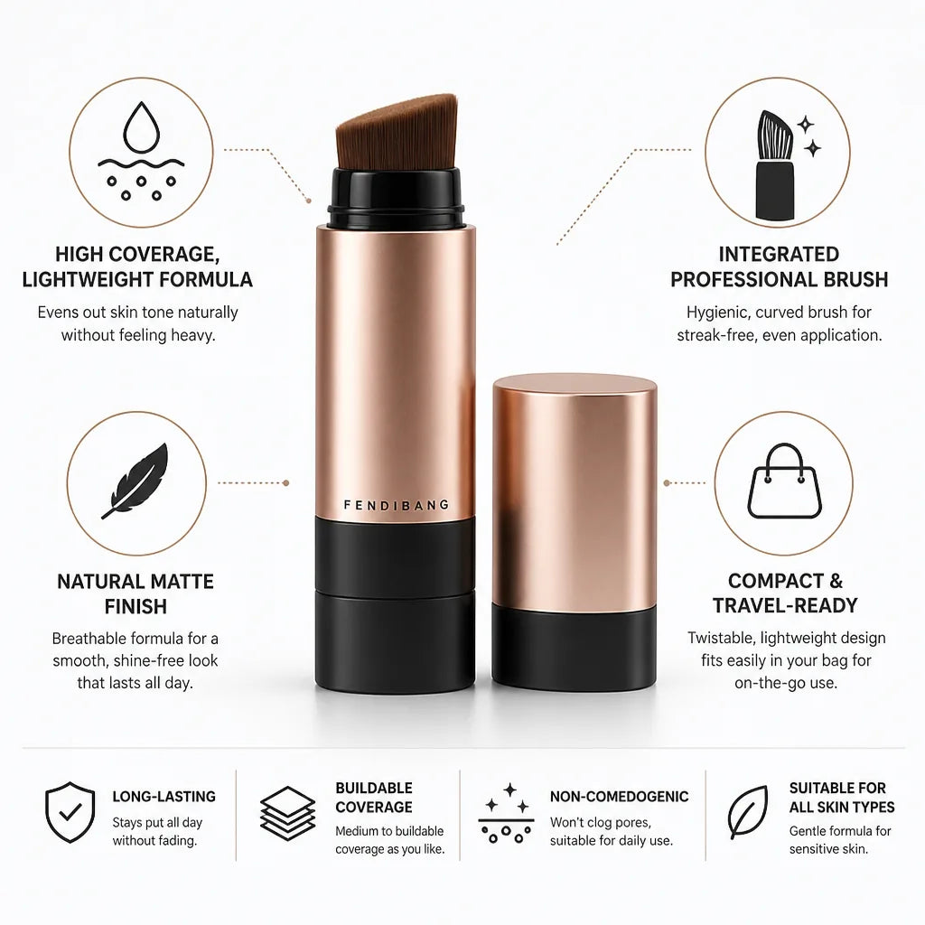Foundation Stick Integrated Brush Naturally Matte Finish