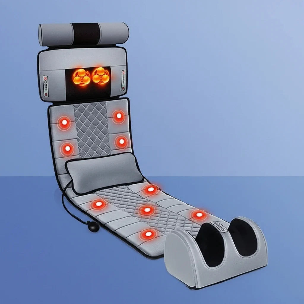 Full Body Massage Mat 10-Zone Vibration & Heat