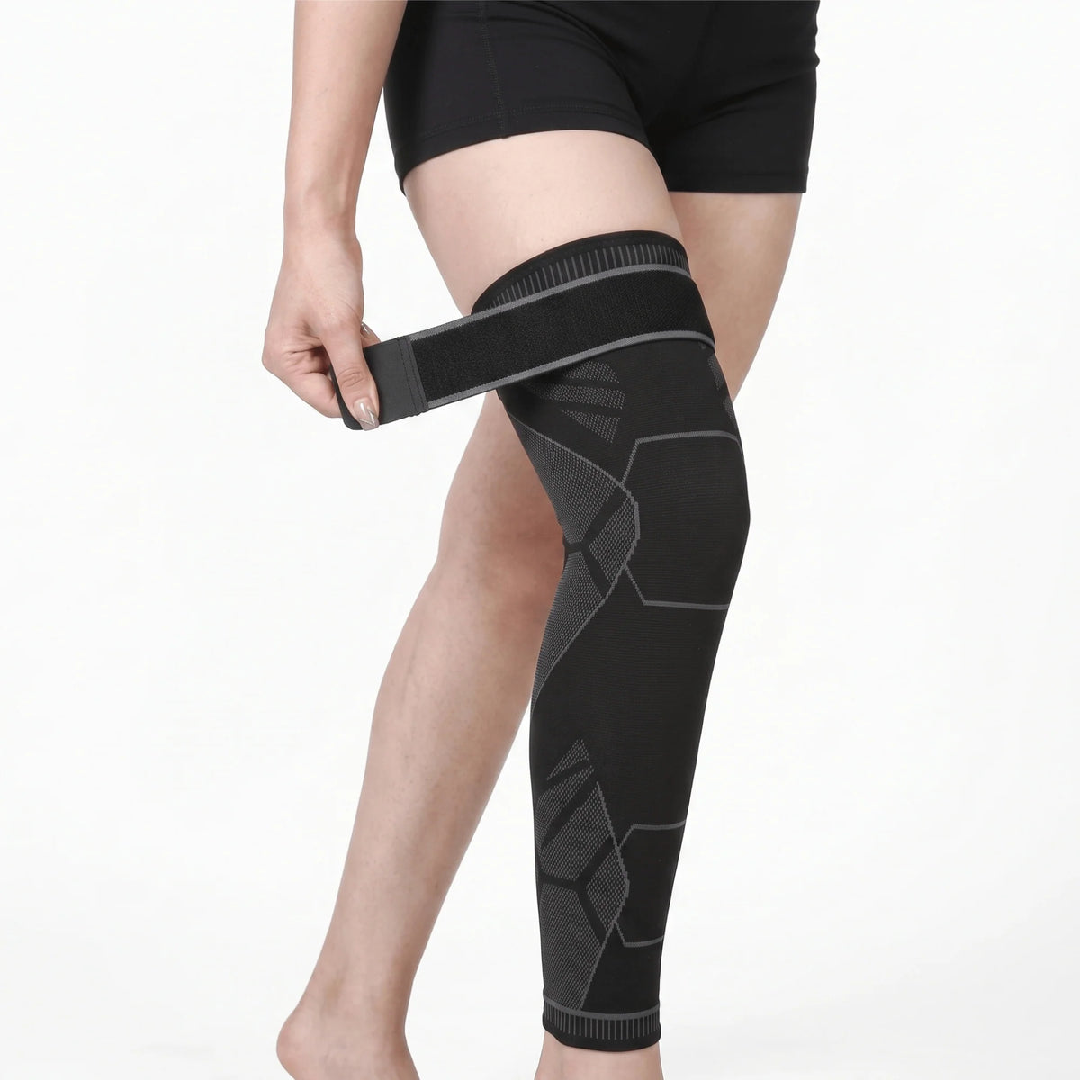 Full-Leg Compression Sleeve Non-Slip Breathable Thigh & Knee Support
