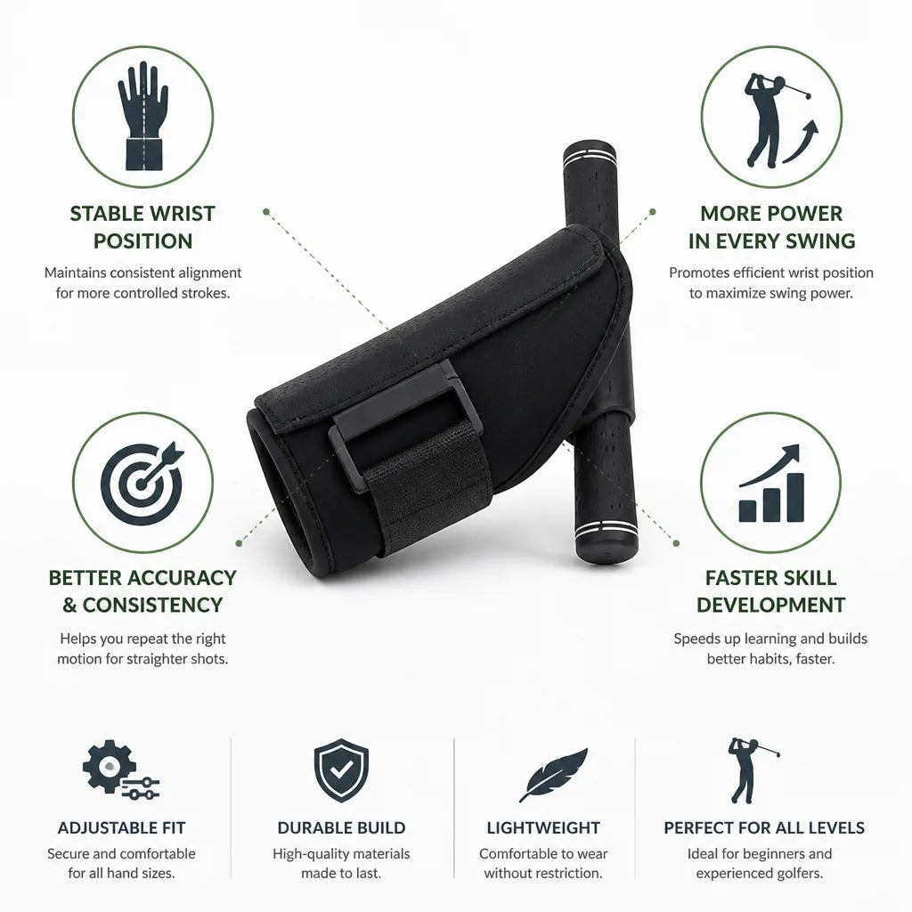 Golf Wrist Trainer Adjustable Alignment Aid