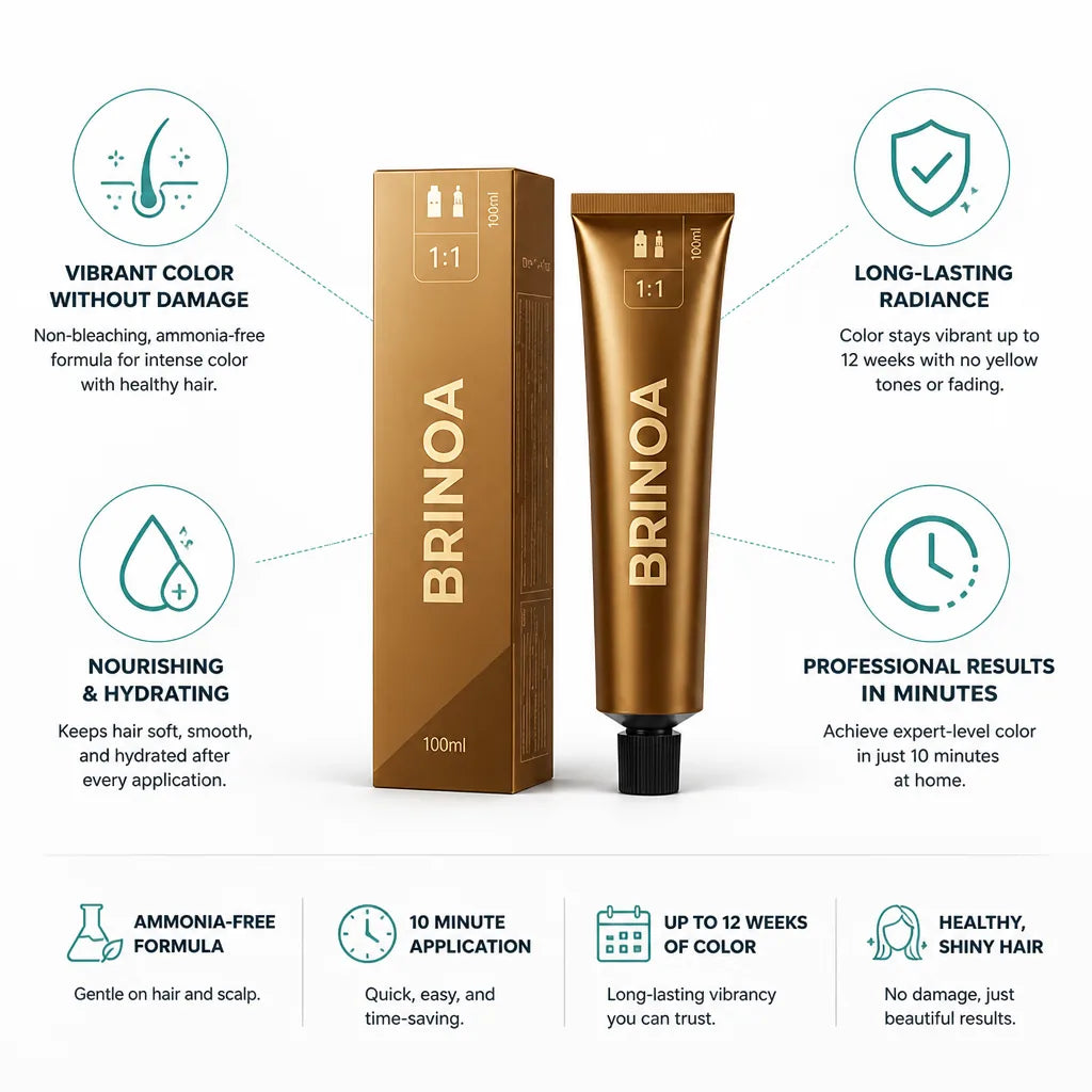 Hair Color Ammonia-Free Non-Bleaching Long-Lasting